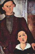 Amedeo Modigliani Portrat des Jacques Lipchitz mit seiner Frau oil on canvas